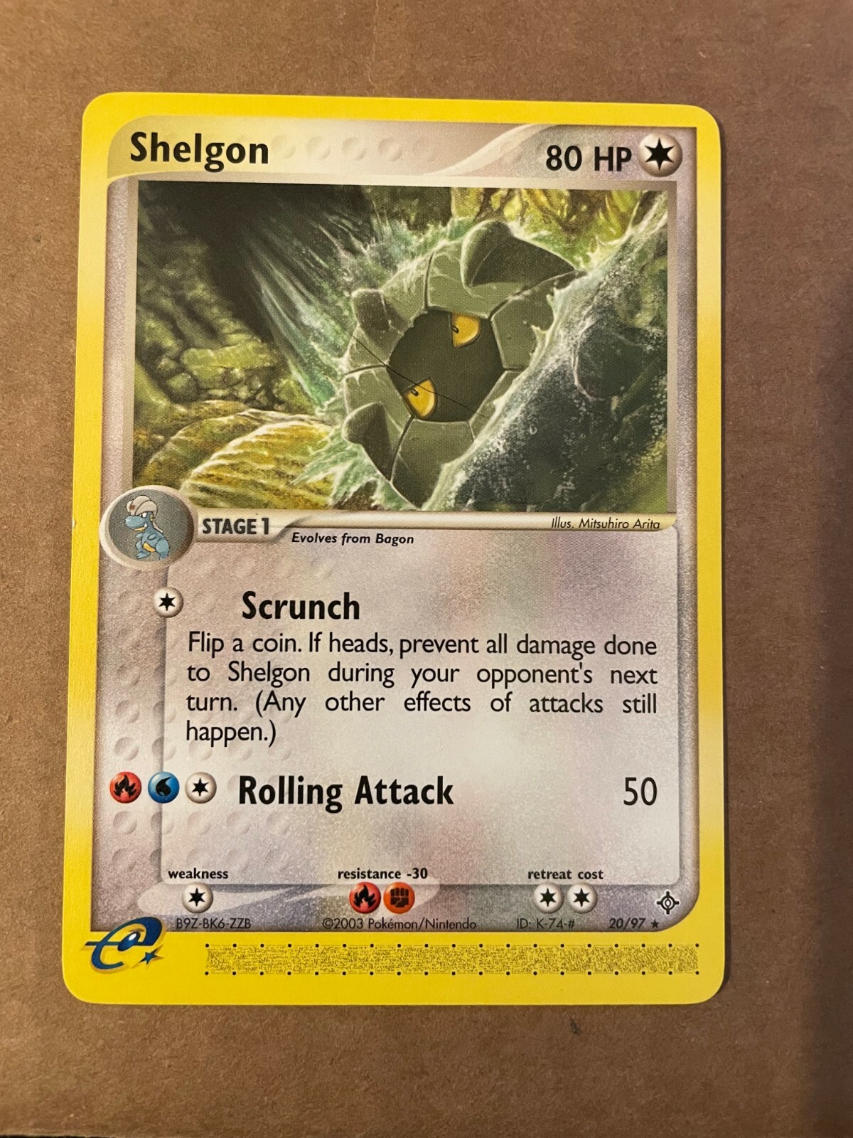 Pokemon Shelgon 20/100 Ex Dragon Rare NM-Mint See Pictures