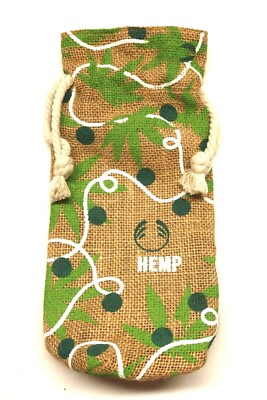 Hemp Drawstring Pouch Bag Tote The Body Shop reusable recycle natural 100% hemp