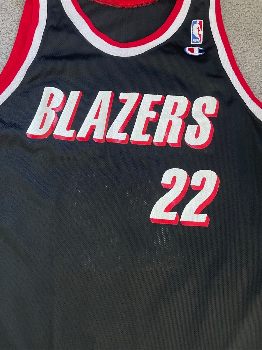 CLYDE DREXLER Champion PORTLAND TRAIL BLAZERS Jersey 44 NBA