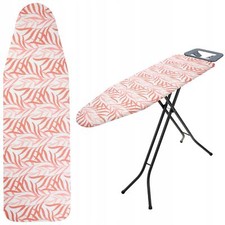 KADAX B&uuml;gelbrettbezug mit Kordelzug, 126x45 cm, Orange Bl&auml;tter