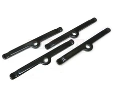 4pc Black 4-3/4" Valve Cover Spreader Bars SBC Small Block Chevy 283 327 305 350