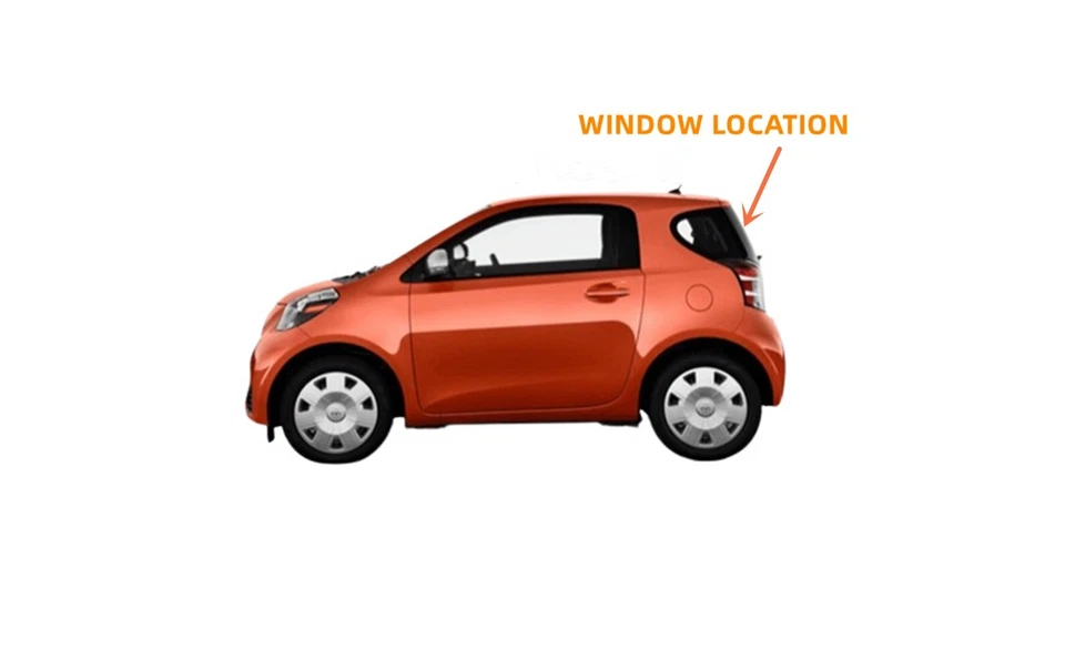 Heated Rear Liftgate Window Back Glass Clear For 2011-2014 Scion IQ Foto 4 de 4