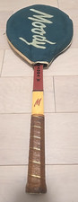 Vintage Moody Magma II Wood Tennis Racquet W/ Moody Cover : 4 5/8 Grip