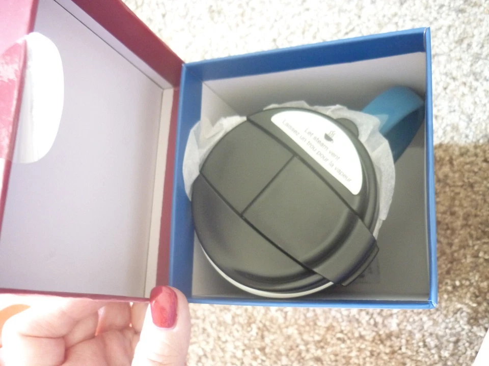 COLORADO AVALANCHA LOGO AZUL NUEVO EN CAJA CERÁMICA VIDRIO TAZA ALTA LATTE ¡GRAN REGALO! Foto 3 de 4