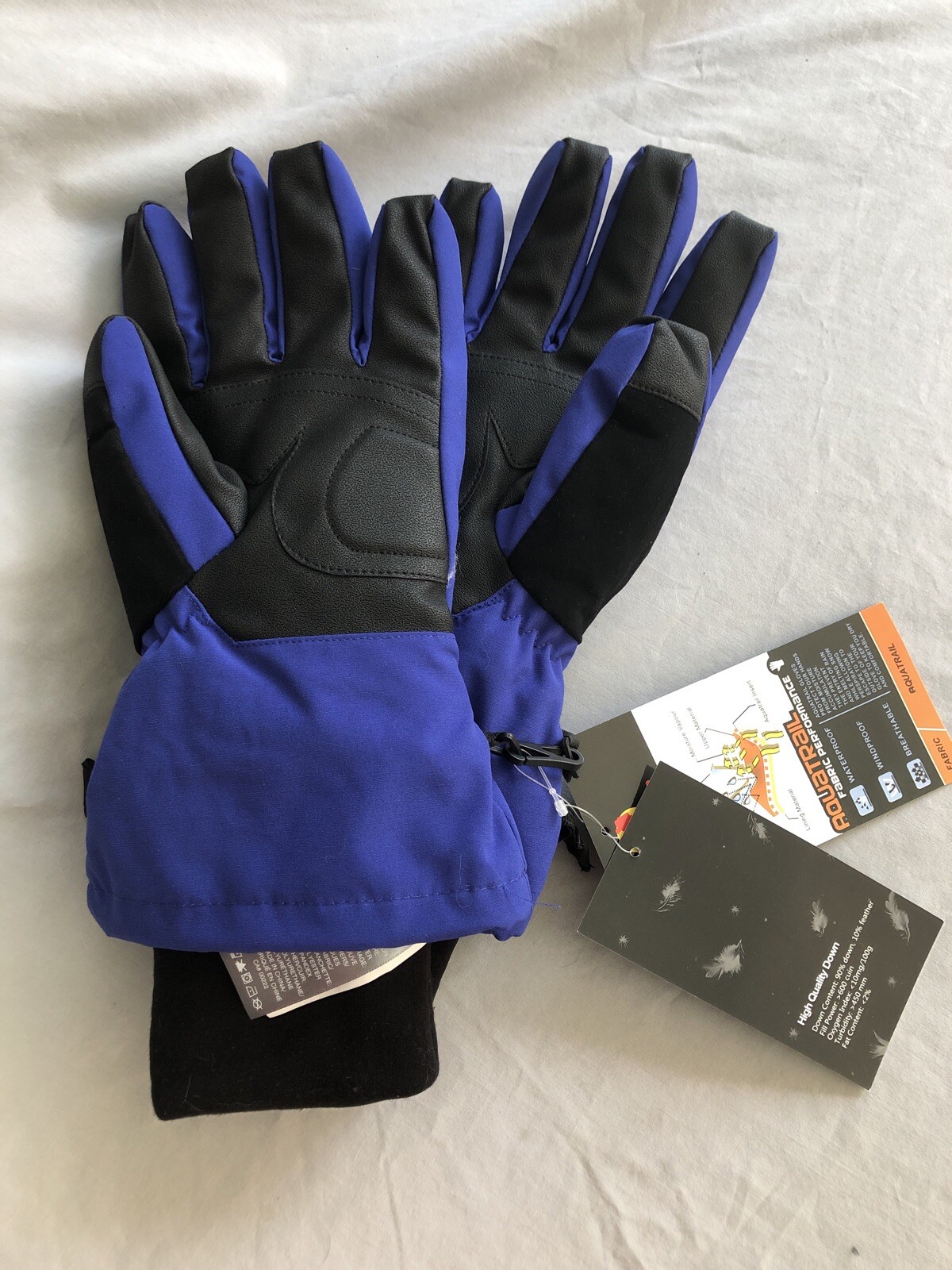 Andake Ski Gloves MENS Down Mittens Cold Weather Waterproof Winter S/M