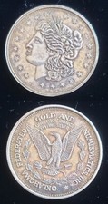 Morgan Dollar Oklahoma Federated Gold & Numismatics 1 oz .999 Silver Round s1009 95.00 per troy oz