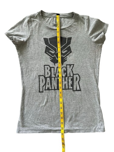 T-shirt Marvel Black Panther grigia di Mighty Fine (Junior's Small) - Foto 7 di 8