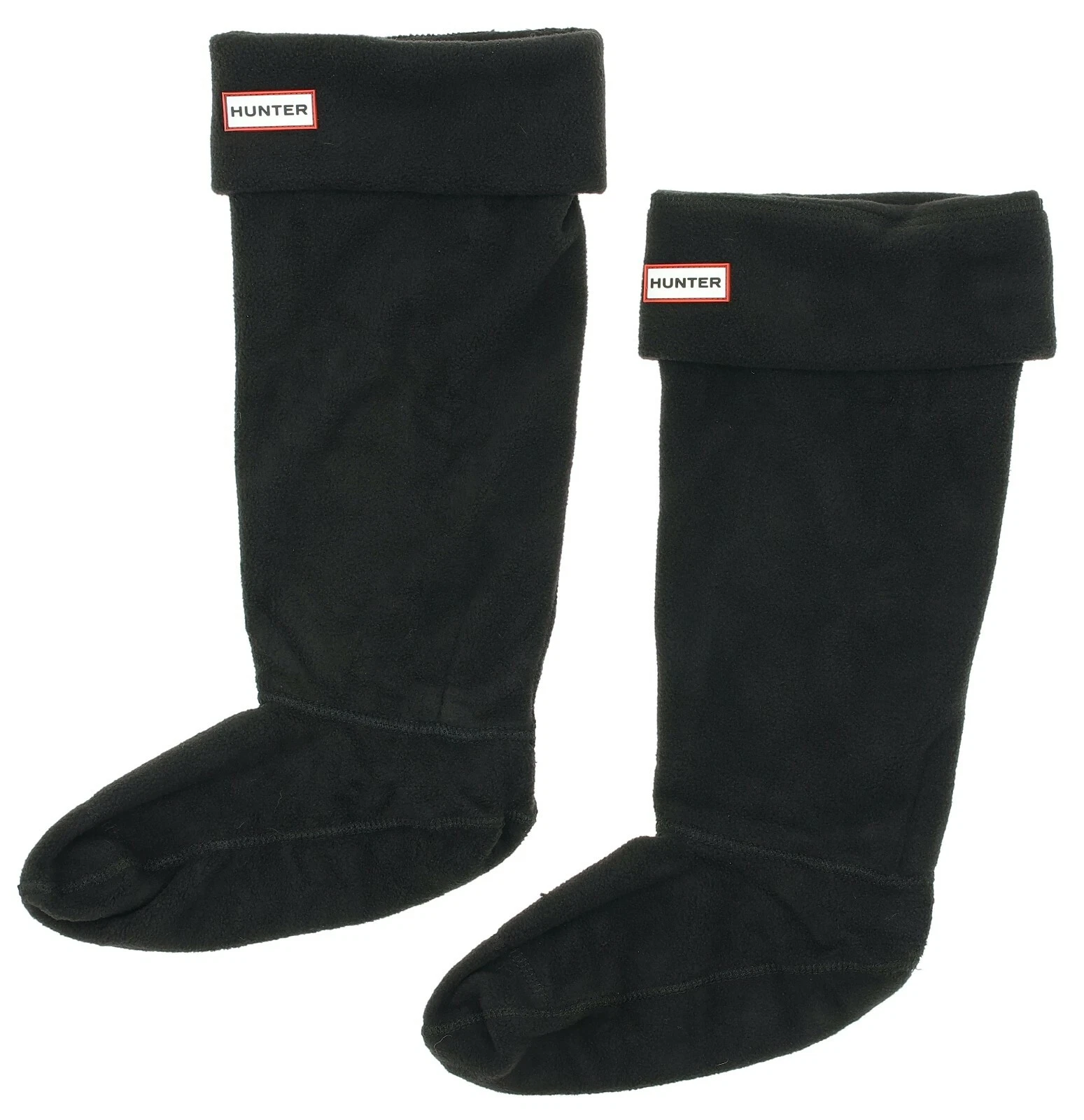 Hunter K1201 Women's Original Tall Fleece Welly Black Socks Size Medium