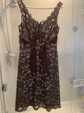 Brown and Blue Eliza J Size 4 Dress