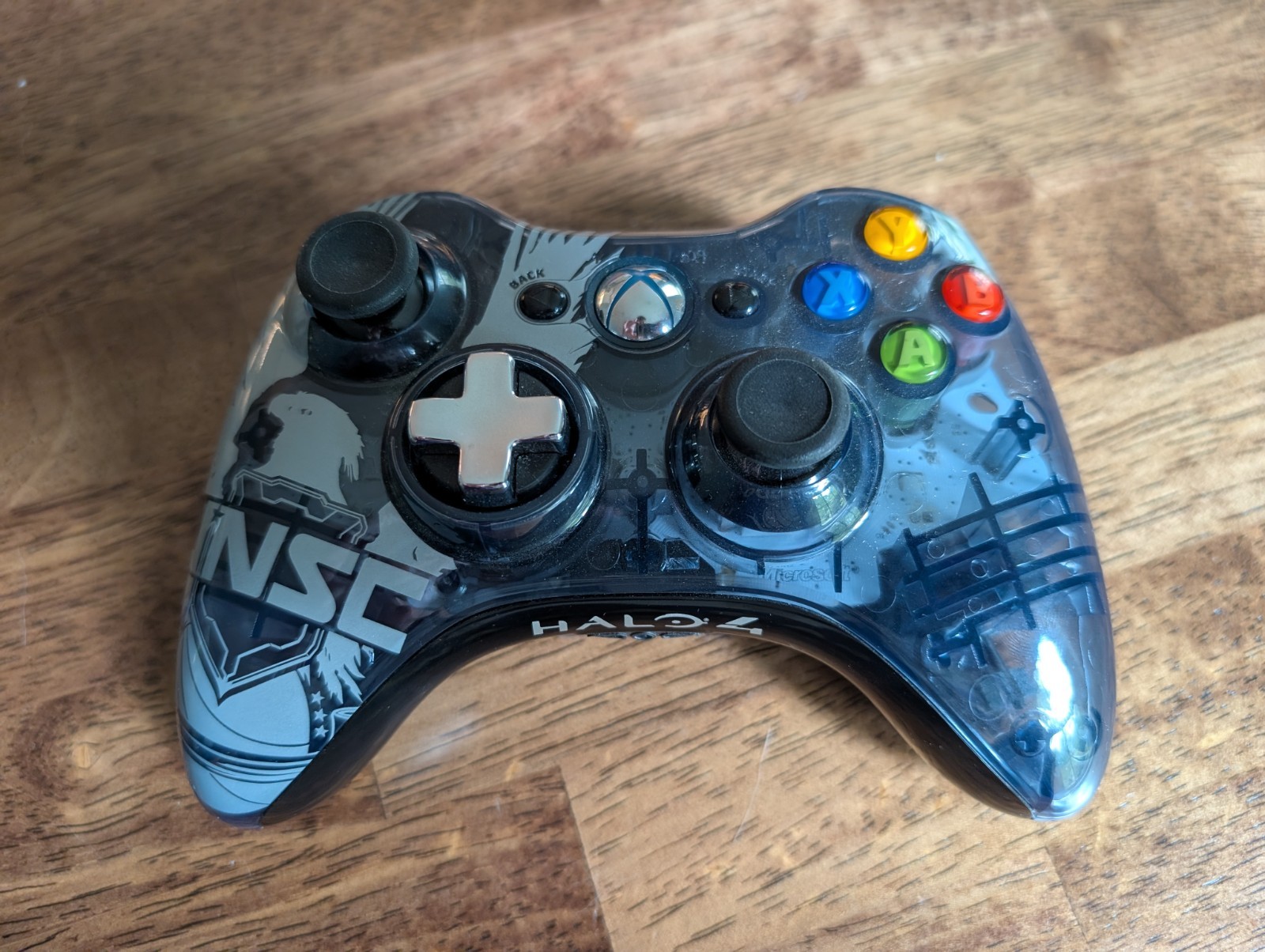 Microsoft Xbox 360 Wireless Controller, Limited Edition Halo 4 UNSC, Gray/Black