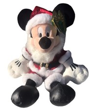 Mickey Mouse Christmas Santa 18  New Vintage with Tag ADORABLE PLUSH w/ GIFT TAG