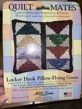 MCG Textiles Quilt Mates Pillow Kit Locker Hooking Flying Geese NEW 11x11