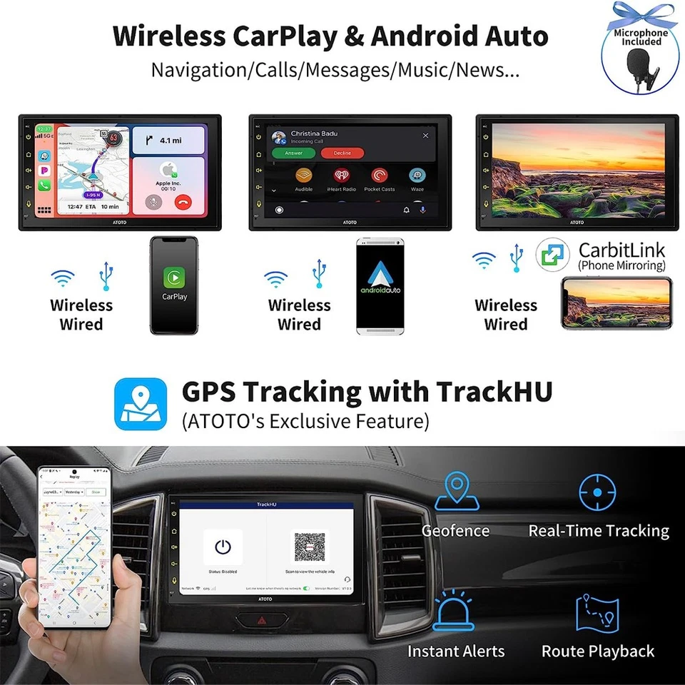 ATOTO S8 7" AI Android Doppel-DIN Autoradio Eingebautes 4G LTE ChatGPT 4+32G - Bild 4 von 4