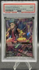 2025 POKEMON SVP EN-SV BLACK STAR PROMO #206 MARNIE'S MORPEKO PSA 9