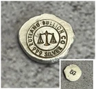 Rutland Bullion Co. 5 Gram Button (Large) Hand Poured Silver Bar .999 Silver