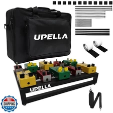UPELLA Guitar Pedal Board Aluminum Guitar Effect Pedal Board 18''