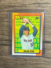 1990 Topps - Nolan Ryan #2 - 5,000 K's - The Mets Years