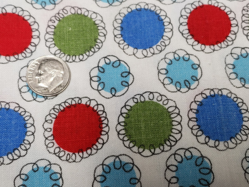 BEST Vintage Feedsack Flour Sack Fabric Atomic Geometric Remnant Quilt Estate