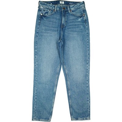 Qs S.Oliver 1284.9oz28 Jeans Trousers Blue Ladies Stretch High Rise Used Denim