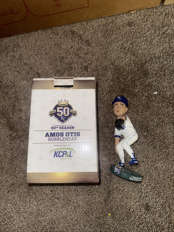 2018 Amos Otis Kansas City Royals Bobblehead and Appier Lot Bobblehead