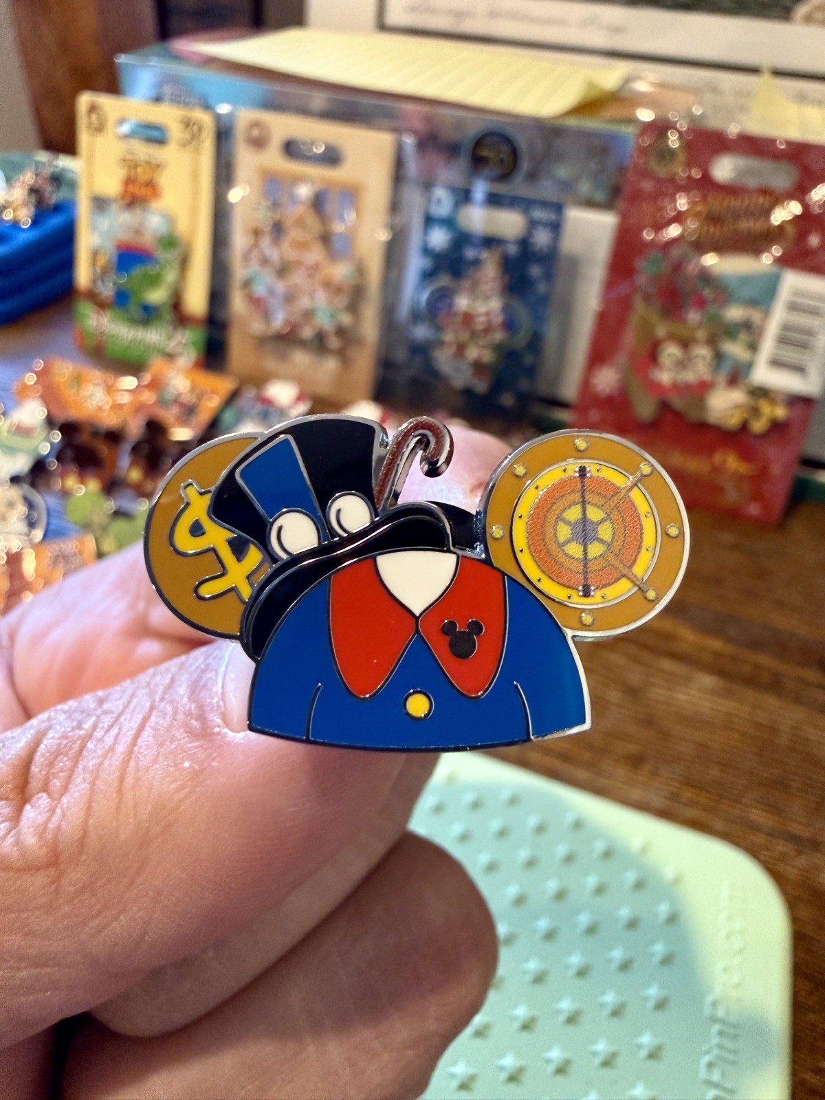 2025 Hidden Disney Mickey Scrooge McDuck Wave B Ear Hat Pin WDW Walt Disney