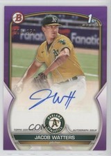 2023 Bowman Paper Prospect Purple Border 220/250 Jacob Watters #PPA-JW Auto 0l2q