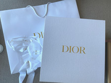 Authentic Dior Gift Bag Shopping Bag Gift Box Ribbon Complete Empty Packaging