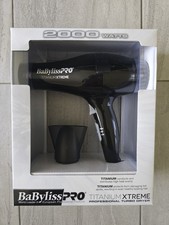 BaBylissPRO Titanium Xtreme Pro Hair Dryer 2000W Black BTXBK5572 New