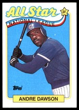 Andre Dawson 1989 Topps #391 Chicago Cubs MLB READ FREE SHIPPING AutographDen