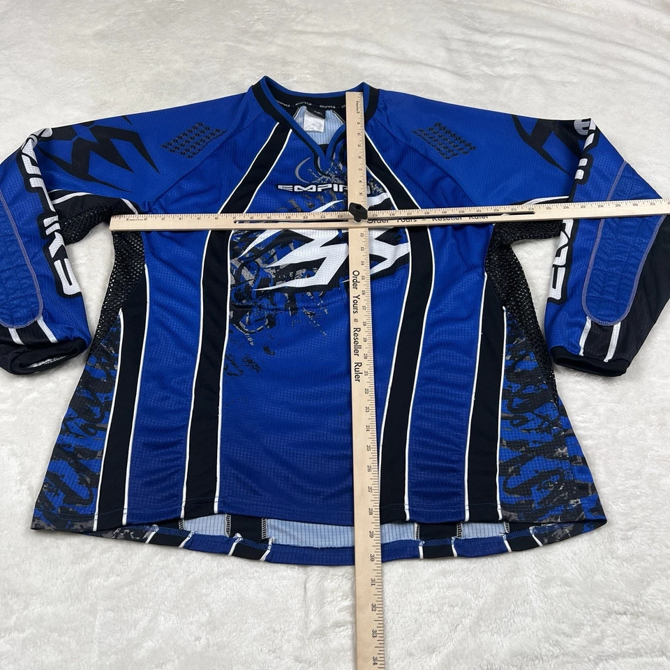 Camiseta Empire Paintball Para Hombre XL Azul Manga Larga L Negra Poliéster Acolchado Codo Foto 3 de 4