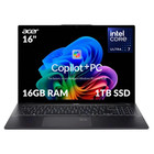 Acer Swift 16" AI Copilot+PC OLED Intel Ultra7 256V 16GB RAM 1TB SSD Refurbished