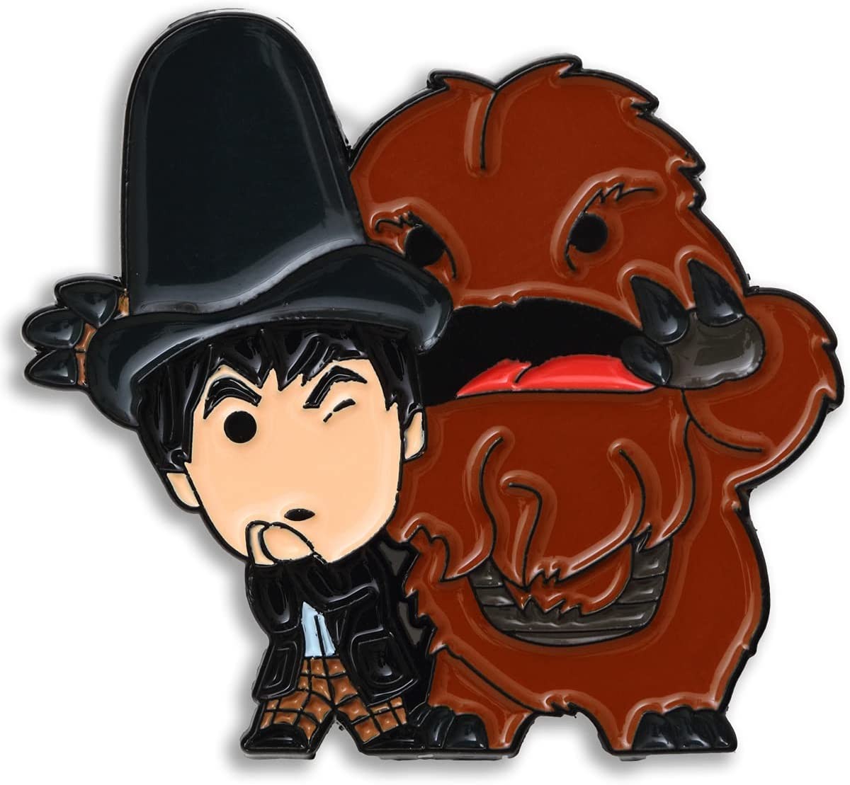 Doctor Who Pin Badge Second Doctor & Yeti Hero Collector Chibi NEW