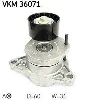 SKF Spannrolle, Keilrippenriemen Mitte, Oben U.A. FüR Nissan, Opel, Renault