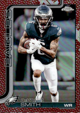 2025 Topps Chrome Football Leather #244 DeVonta Smith EAGLES