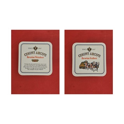 Count Arco's  Bavarian Weissbeer Brauerei Bierdeckel Bier