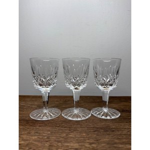 Lot of 3 Waterford Ireland Crystal 3,1/2"LISMORE LIQUEUR SHOTGLASSES
