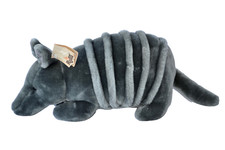 NWT Gray Ant Eater Armadillo Russ Berrie Alamo Plush Toy Stuffed Animal Vintage