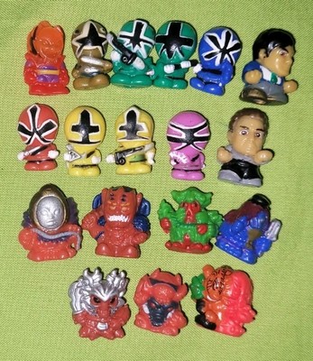 Squinkies Zinkies Teenymates Power Rangers Ninja Villains Mini Figure Toy Lot 