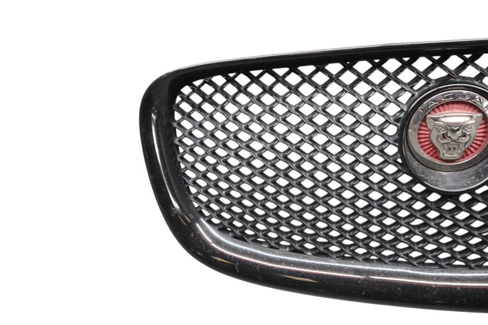 Parrilla de parachoques delantera cromada 12-15 Jaguar XF XFR con logotipo CX2M8A100AA fabricante original Foto 4 de 4