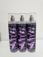 3pc Bath Body Works Black Amethyst Fine Fragrance Mist Spray 8 oz