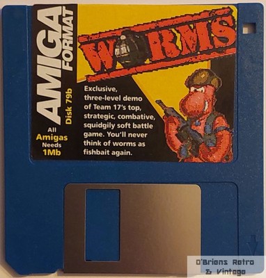 Amiga Format Cover Disk No. 79B - Worms Demo - Commodore Amiga