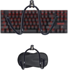 2-Pack Universal Wall Mount Keyboard Mouse Holder Stand Organizer Storage Rack
