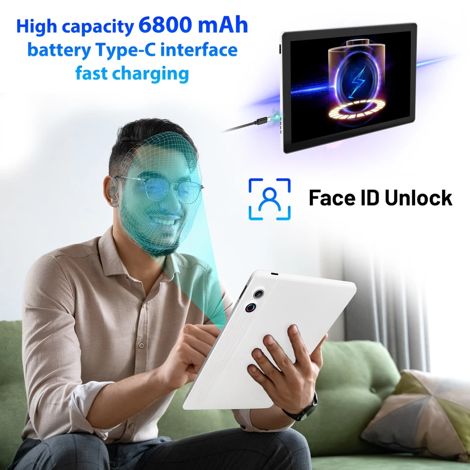 NEU 11 Zoll 20GB RAM 128GB ROM 6800mAh  WiFi 6 Tablet Android 15 Bluetooth - Bild 4 von 4