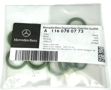 Genuine Green O-ring Fuel Injector Set Of 8 For Mercedes R107 W116