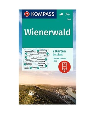 KOMPASS Wanderkarten-Set 208 Wienerwald [2 Karten] 1:25.000: inklusive Karte zur