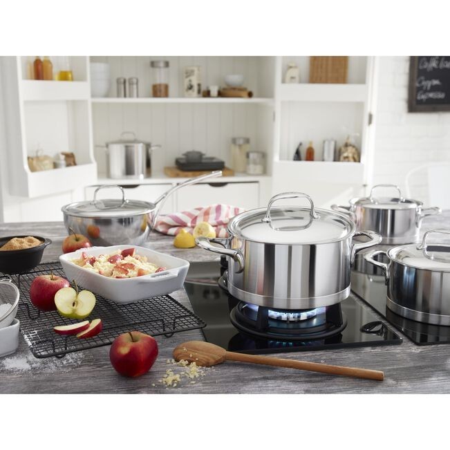 Demeyere Atlantis 5.5 qt, 18/10 Stainless Steel, Dutch Oven With Lid