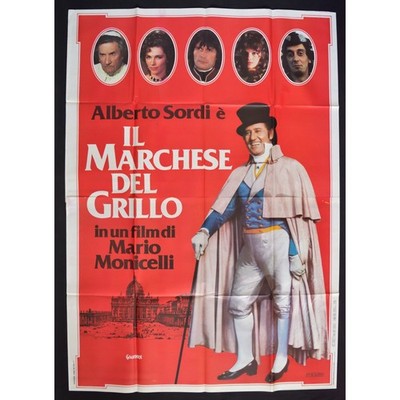 manifesto IL MARCHESE DEL GRILLO alberto sordi mario monicelli A237