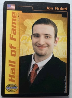 Magic The Gathering Jon Finkel #2/30 2005 Pro Tour Hall Of Fame Card MTG TCG CCG