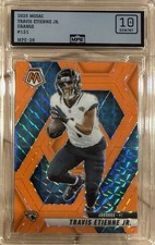 2025 Panini Mosaic Travis Etienne Jr. Orange /25 Jacksonville Jags #121 MPE 10