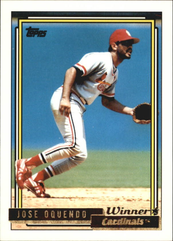 1992 Topps Gold Winners #723 Jose Oquendo - BB